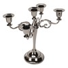Metal Candelabra Black 5 Arms Elegant Colorfast Stable Wide Base