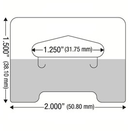 480 Clear Self Adhesive Heavy Duty Slot Hang Tab Tags 19Oz Limit Retail Hangers for Shop - Ideal Pegboard and Slatwall Accessories for Retail Display