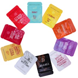 10Pcs Flavoured Air Inhaler, Flavoured Inner Filter, Breathing Necklace with Resistance for Adults Stress Anxiety Relief, Variety of Flavors to Choose