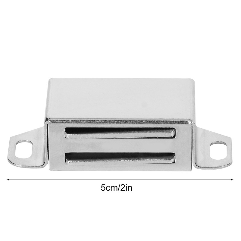 10pcs Household Stainless Steel Strong Magnetic Door Catch Furniture Cabinet