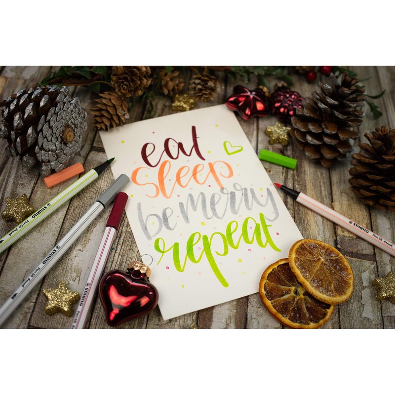 STABILO Pen 68 brush yellow