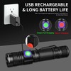 DARKBEAM 365nm UV Flashlight Rechargeable Black Light - Powerful LED