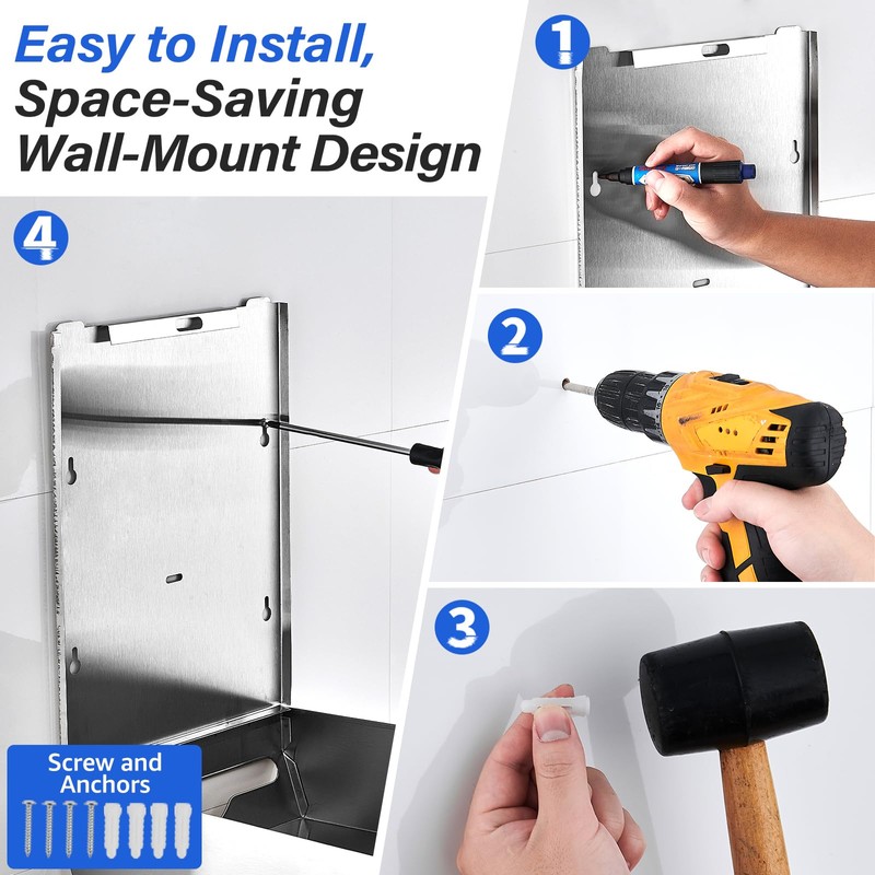 304 Stainless Steel Paper Towel Dispenser Wall Mount