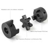 1/2" to 7/8" L090 3-Piece L-Jaw Coupling Set & Buna-N