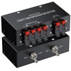 PROZOR Amplifier Speaker Selector Switch - 2(1)-In-1(2)-Out Bi-Directional Switcher Support