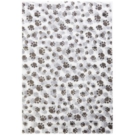 SatinWrap Luxury Printed Tissue Wrapping Paper Puppy Paws 5 Sheet