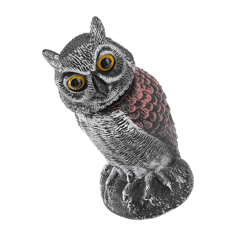 Owl Decoy Plastic Striped Small Shakeable Waterproof Vivid Shape Fake