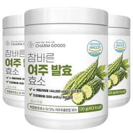 Charm goods [참굿즈] 참바른 여주 발효 효소 120g 3통