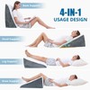 Sasttie Wedge Pillow, 12 Inch Memory Foam Bed Wedge Pillow