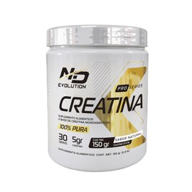 Creatina Monohidratada 100 Pura, 150 gr, Sabor Natural, 30 Porciones                                                                                  
