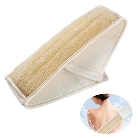 Koonafy Back Scrubber Exfoliating Loofah for Shower, Natural Luffa Loofah Bath Sponge Body Scrubber, Back Exfoliator Strap Scrubbing, Loofah Sponge for Women and Men (Back Washer)