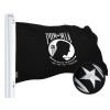 G128 Combo Pack: USA American Flag & POW MIA 2.5x4