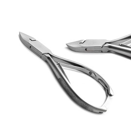 MEDSPO Professional Ingrown Toe Nail Cutters Clippers Pliers | Side Cutters Straight Curved | Beauty Gauges | Cuticle Pushers Skin Knife (Side Cutter Pattern Handle Curved)