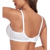 DotVol Women's Lace Sheer Balconette See Through Unlined Underwire Everyday