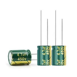 kuosbiu 20PCS 4.7UF/450V Electrolytic Capacitor, High Frequency Aluminum Electrolytic Capacitors for Refrigerator, TV, LCD Monitor
