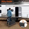 BuyGoe RV Step with Handrail, 2 Steps with Handle RV