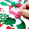 Aflyu 384 Pieces Christmas Foam Stickers Self Adhesive Christams Foam
