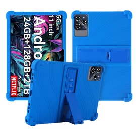 Case for TABWEE T90 Tablet 11 inch,Soft Silicone Protector Cover,Kids Friendly,Adjustable Stand Tablet Cover,4 Corners Thicken Shockproof,Navy Blue