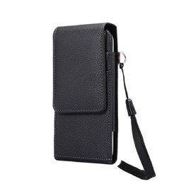 DFV mobile - Leather Holster Case Belt Clip Rotary 360 with Card Holder and Magnetic Closure für Realme X7 Max (2021) - Black
