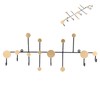 Wall Mounted Coat Rack Clothes Organizer Hooks Hanger for Hat
