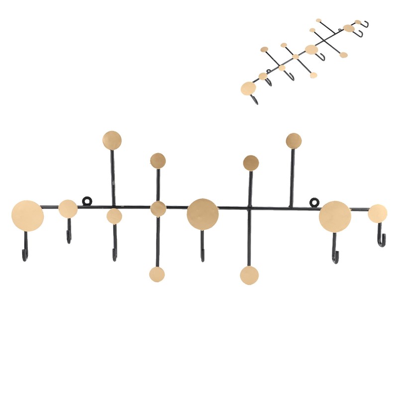 Wall Mounted Coat Rack Clothes Organizer Hooks Hanger for Hat