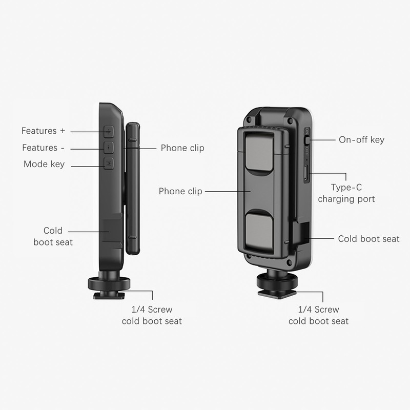 Mini Photography Lamp Dimmable LED Light Portable Vlog Light 88