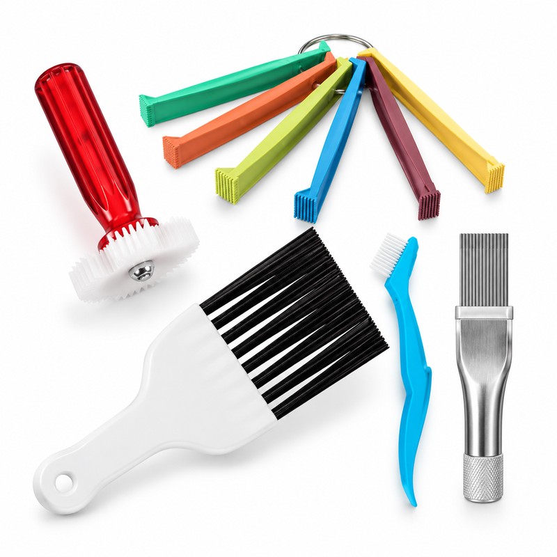AC Fin Comb Cleaning Tool Set – Metal & Plastic