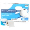 Bath Tissue, Standard Roll, 2-Ply, 4" x 4", 470 Sheets,