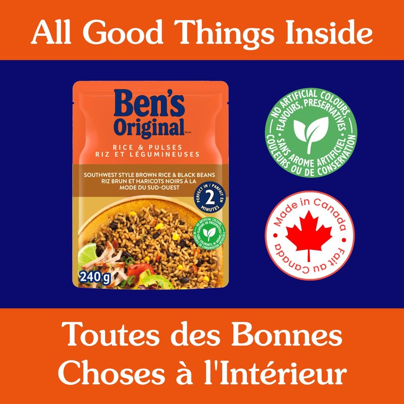 BEN'S ORIGINAL Rice & Pulses Southwest Style Brown Rice &