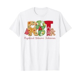Christmas Registered Behavior Technician RBT ABA Therapy T-Shirt
