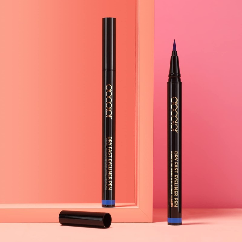 Docolor Eyeliner Waterproof Super Slim Liquid Eye Liner Gel Blue