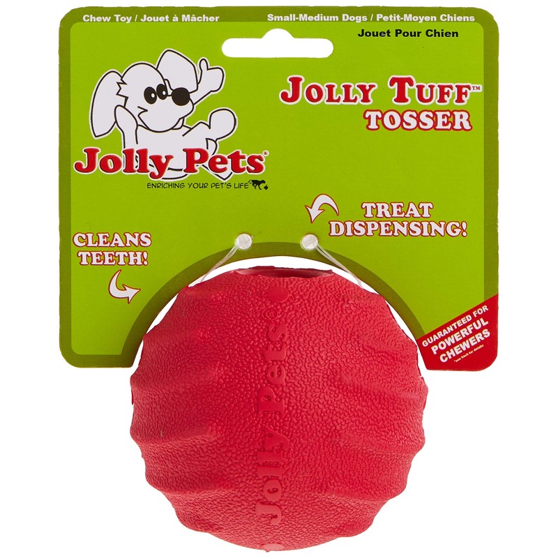 Jolly Pets Tuff Tosser Bouncing Ball Tog Toy/Treat Holder, 3