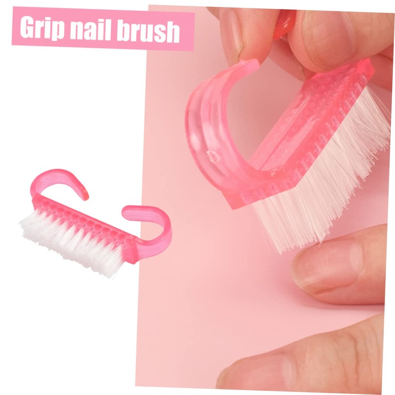Ipetboom 12pcs Nail Art Brush Bristles Nail Brush for Cleaning