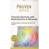 Pro-Ven Probiotics Once Daily 5 Billion CFU Adult Friendly Gut Bacteria +100% NRV Multivitamins & Minerals - 60 Day Supply - Complete Nutritional Support Men Womens Multi Strain Cultures