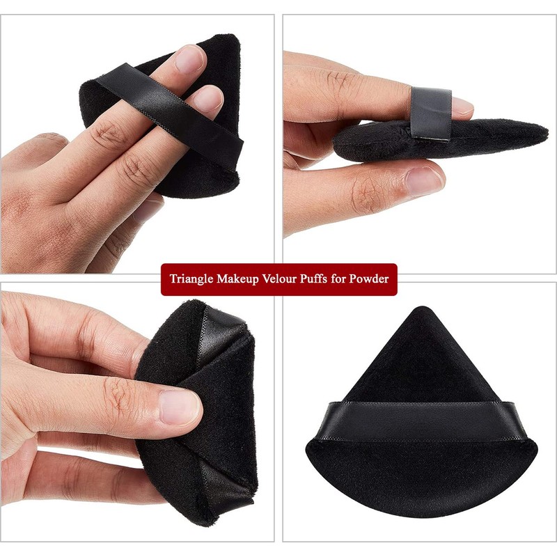 osb 2pcs powder puff washable makeup sponge triangle powder puff