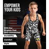 Exxact Sports Digital Camouflage Youth Wrestling Singlet For Boys, Premium