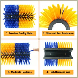 Livestock Scratch Brushes, Short Single Cow Brush Cow Scratcher Full Massage Brush for Grooming Relieve Itch for Cow Goat Cattle Pig Sheep