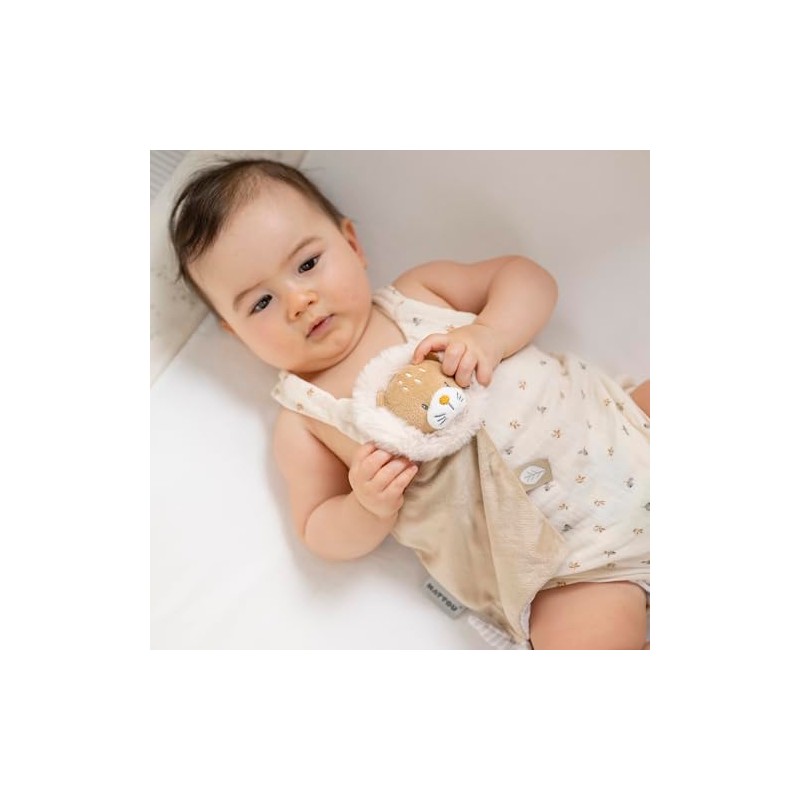 Nattou Small Comforter Doudou Lion FLO, OLI, ERNEST, 19 cm,