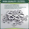Spring Lock Washers, 455 Pcs Split Lock Washers, 304 Stainless