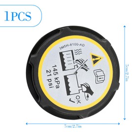 Lotsdonxia Radiator Expansion Tank Cap - High Pressure Coolant Cap for most LR000243/LF5015205A on the market (Black)