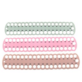 JCBIZ 3pcs Thread Organizer Embroidery Floss Organizer 3 Colors (Pink, Green, Yellow) Plastic Floss Bobbin Cross Thread Holder