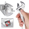 Olympia Tools 8" Adjustable Wrench, Heavy Duty Drop Forged Steel,