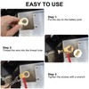 Linkstyle 4 PCS Pure Copper Battery Terminal Connection Clips, Positive