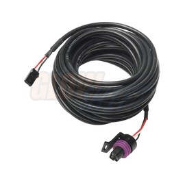 GlowShift 18ft Pressure Gauge Sensor Harness for 7 Color & 10 Color Digital Series Oil Pressure, Fuel Pressure & Nitrous NOS Pressure Gauges - Extended Length for Trucks
