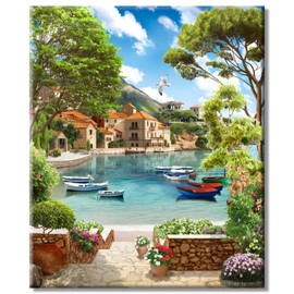 ShengDexin Paint by Numbers Kit for Adults Crafts,Beginner Paint by Number Kits on Canvas,DIY Artwork Acrylic Painting Animal Adults' for Gift Home Wall Decor (16x20inch) (AS)