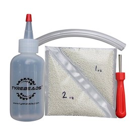 TyreBeads Motorcycle Tire Balancing Beads 4 oz Kit + FREE Valve Core Tool + FREE Applicator Kit