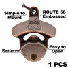HAIICEN Antique Copper Beer Opener Wall Mount, Vintage Route 66