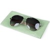 styleBREAKER Case for Sunglasses in Crocodile Look with Cleaning Cloth,