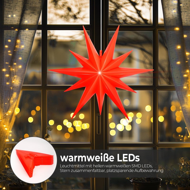 OVILUM 2D Star 57cm (Red)