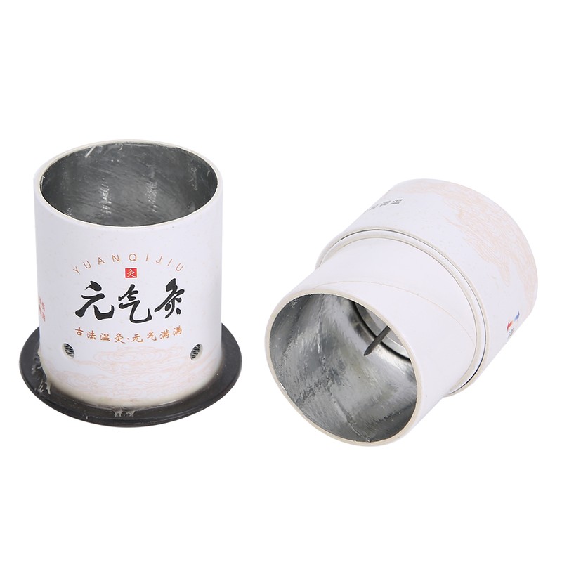 4pcs Smokeless Moxa Tube Acupuncture Massage Moxibustion Roll BoxTool